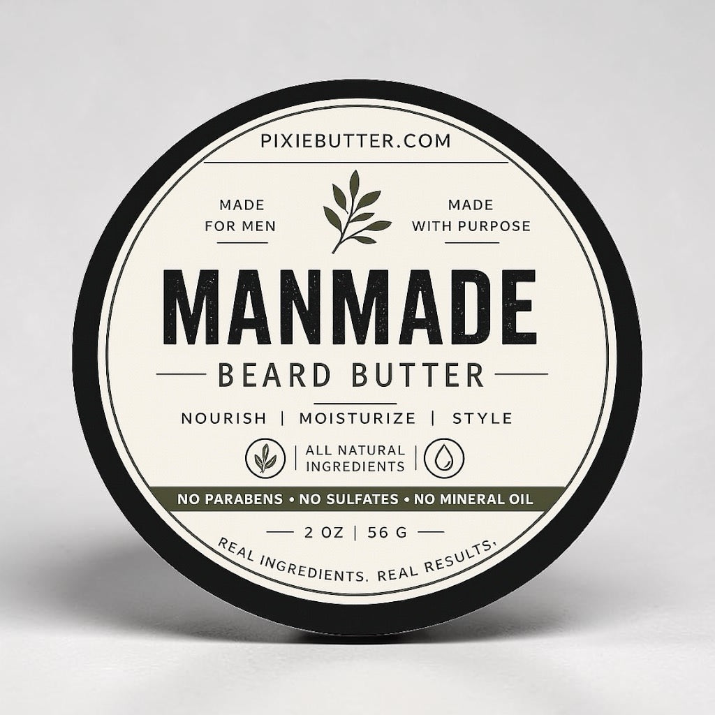 ManMade Beard Butter- Premium,All Natural beard Softer